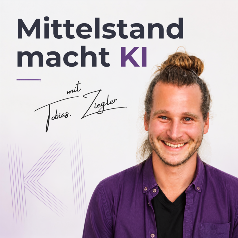 Podcast-Cover: Mittelstand macht KI mit Tobias Ziegler